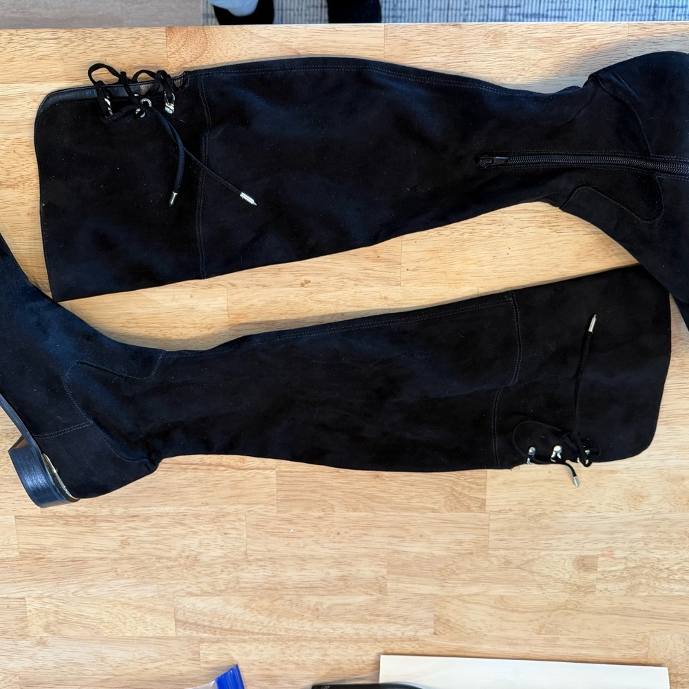 Ivanka Trump Black Over the Knee Boots